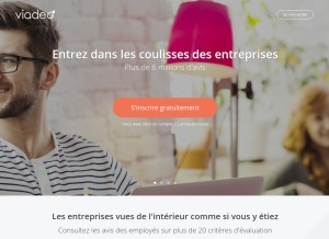 How viadeo.com looks like on a tablet such as an iPad.