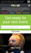 How viagogo.fr looks like on a mobile device such as an iPhone.
