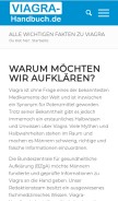 How viagra-handbuch.de looks like on a mobile device such as an iPhone.