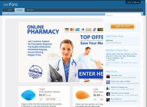 How viagraonlinemsn.com looks like on a tablet such as an iPad.