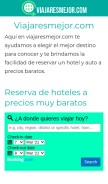 How viajaresmejor.com looks like on a mobile device such as an iPhone.