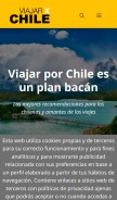 How viajarxchile.cl looks like on a mobile device such as an iPhone.