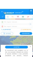 How viamichelin.fr looks like on a mobile device such as an iPhone.