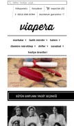 How viapera.com looks like on a mobile device such as an iPhone.