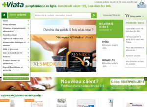 How viata.fr looks like on a tablet such as an iPad.