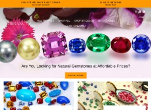 How vibrancys.com looks like on a tablet such as an iPad.