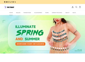 How victray.com looks like on a tablet such as an iPad.