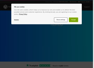 How vidahost.com looks like on a tablet such as an iPad.