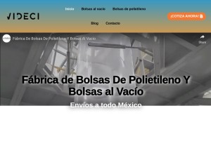 How videci.mx looks like on a tablet such as an iPad.
