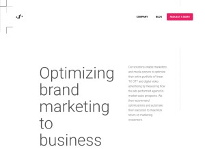 How videoamp.com looks like on a tablet such as an iPad.