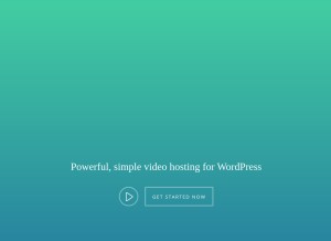 How videopress.com looks like on a tablet such as an iPad.