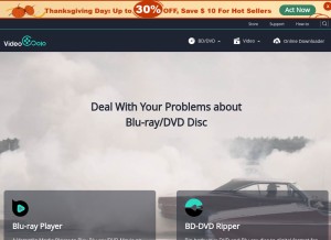 How videosolo.com looks like on a tablet such as an iPad.