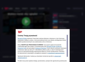How videostar.pl looks like on a tablet such as an iPad.