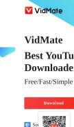 How vidmate.net looks like on a mobile device such as an iPhone.