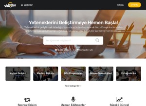 How vidobu.com looks like on a tablet such as an iPad.