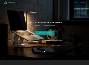 How vidoplay.com looks like on a tablet such as an iPad.