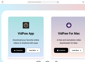 How vidpaw.com looks like on a tablet such as an iPad.
