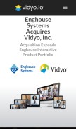 How vidyo.io looks like on a mobile device such as an iPhone.