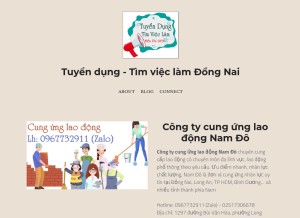 How vieclamdongnai.mystrikingly.com looks like on a tablet such as an iPad.