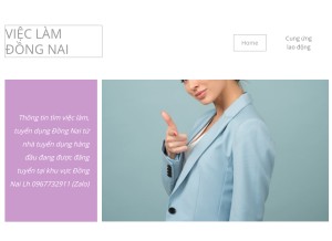 How vieclamdongnai.netlify.app looks like on a tablet such as an iPad.