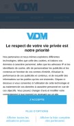 How viedemerde.fr looks like on a mobile device such as an iPhone.