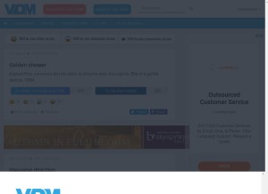 How viedemerde.fr looks like on a tablet such as an iPad.