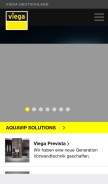 How viega.de looks like on a mobile device such as an iPhone.