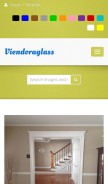 How viendoraglass.com looks like on a mobile device such as an iPhone.