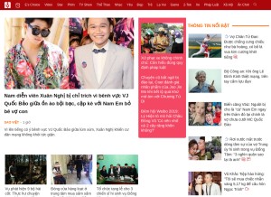 How vietgiaitri.com looks like on a tablet such as an iPad.