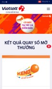 How vietlott.vn looks like on a mobile device such as an iPhone.