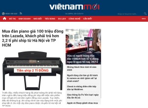 How vietnammoi.vn looks like on a tablet such as an iPad.