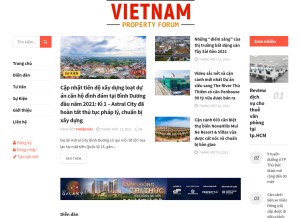 How vietnampropertyforum.vn looks like on a tablet such as an iPad.