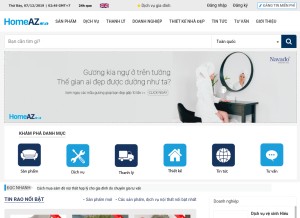 How vietpress.vn looks like on a tablet such as an iPad.