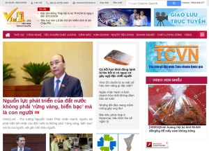 How vietq.vn looks like on a tablet such as an iPad.