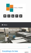 How viewfullform.com looks like on a mobile device such as an iPhone.
