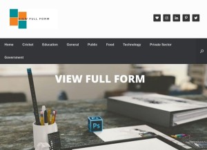 How viewfullform.com looks like on a tablet such as an iPad.