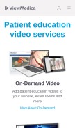 How viewmedica.com looks like on a mobile device such as an iPhone.