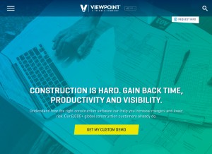 How viewpoint.com looks like on a tablet such as an iPad.