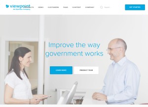 How viewpointcloud.com looks like on a tablet such as an iPad.