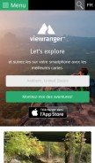 How viewranger.com looks like on a mobile device such as an iPhone.