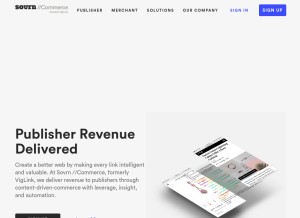 How viglink.com looks like on a tablet such as an iPad.