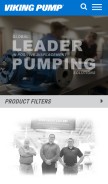 How vikingpump.com looks like on a mobile device such as an iPhone.