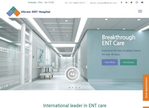 How vikramenthospital.com looks like on a tablet such as an iPad.