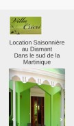 How villacricri.fr looks like on a mobile device such as an iPhone.