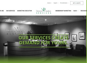 How villagepress.com looks like on a tablet such as an iPad.