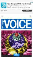 How villagevoice.com looks like on a mobile device such as an iPhone.