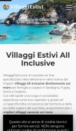 How villaggiestivi.com looks like on a mobile device such as an iPhone.