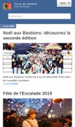 How ville-geneve.ch looks like on a mobile device such as an iPhone.