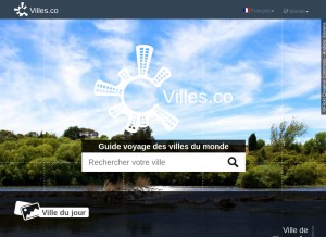 How villes.co looks like on a tablet such as an iPad.