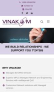 How vinakom.com looks like on a mobile device such as an iPhone.
